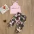 Младенческие Дети Baby Girl's 2Pcs Clothes Set, Без Рукавов Letter Printed High Neck Halter Tops with Camouflage Printed Long Pants