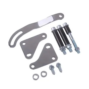 

SBC Chrome Power Steering Pump Mounting Bracket SWP LWP Saginaw for GM SB For Chevy 350 Modification Parts Replacement