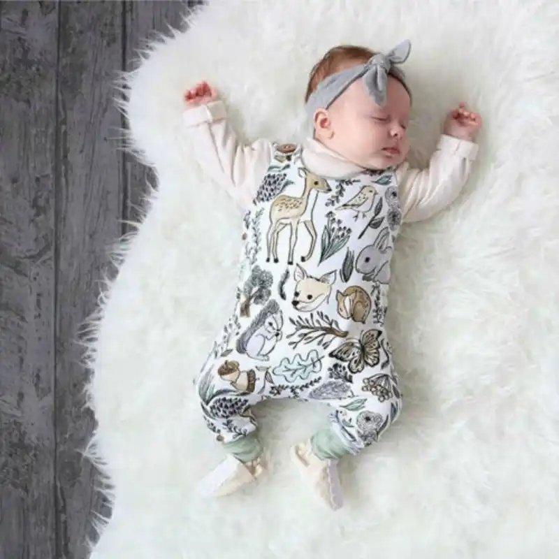 animal print romper baby