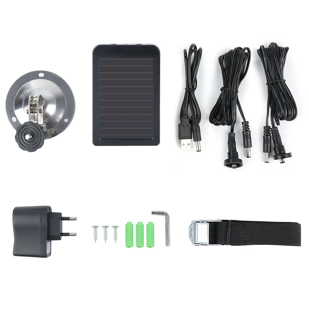 HC300M HC350M HC550M HC550G HC700G External Solar Powered Panel Charger for Hunting Camera Photo Traps Power Supply 3