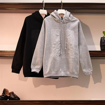 

2019 Early Autumn New Style Fashion Large Size Dress Students Tops Large GIRL'S by Age Loose-Fit Slimming Hoodie Women's