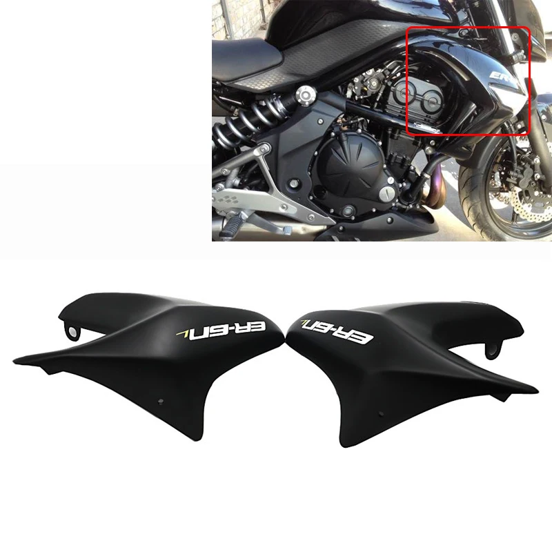 

Right Left Panel Tank Side Radiator Cover ABS Fairing Compression Molded For Kawasaki ER 6N ER6N ER-6N 2012 2013 2014 2015 2016