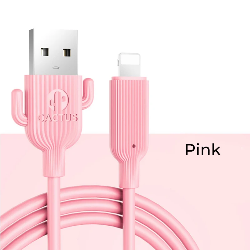 Type C usb кабель 2.1A кабель для быстрой зарядки 1 м для iPhone X 7 8 huawei samaung провод зарядного устройства разноцветный кабель - Цвет: Pink staight