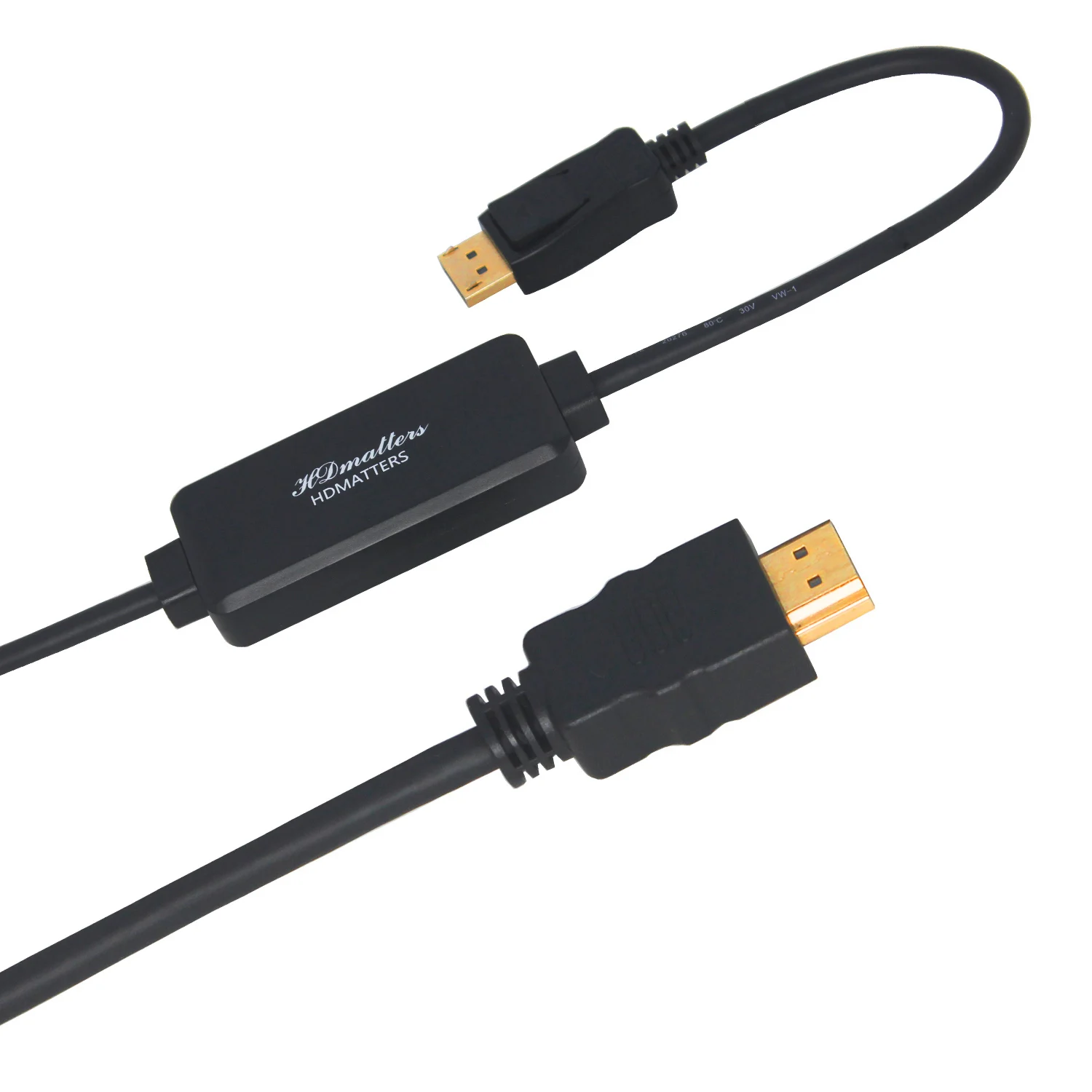 Active 4k Hdmi To Displayport 1.2 Cable 