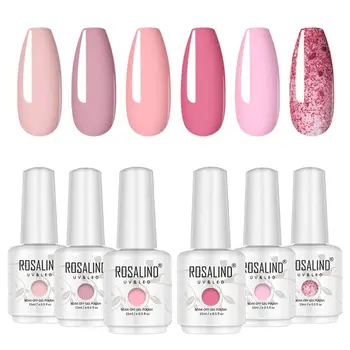 

2020 New 6pcs 15ml Soak Off UV Gel Polish Quick Building Nail Tips