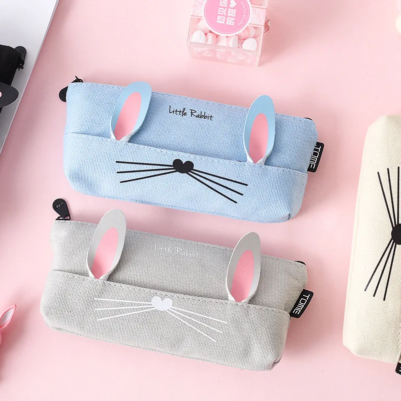 

Creative stationery, cute rabbit, pencil case, large capacity pencil case, pencil bag