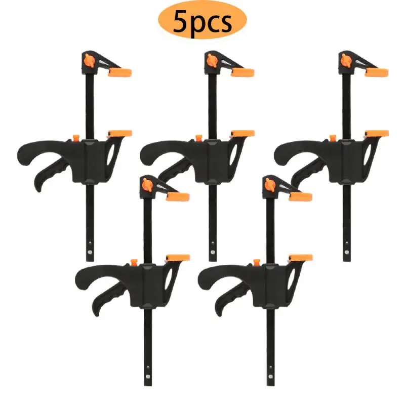 5pcs Spreader Work Bar Clamp F Gadget Tool DIY Hand Speed Squeeze Quick Ratchet Release Clip Kit 4 Inch Wood Working | Обустройство