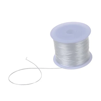 

HOT-60m Stretchy Elastic Crystal String Cord Thread For Jewelry Making, White