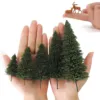 Model Pine Trees Green Pines H0 N Z Scale 1:87 Model Moose Deer Model Railway Layout Mini Scenery S0804 5