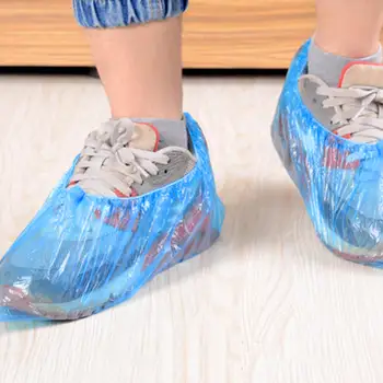 

200Pcs Disposable Shoe Covers Elastic Boots Cover for Outdoor Workplace Indoor