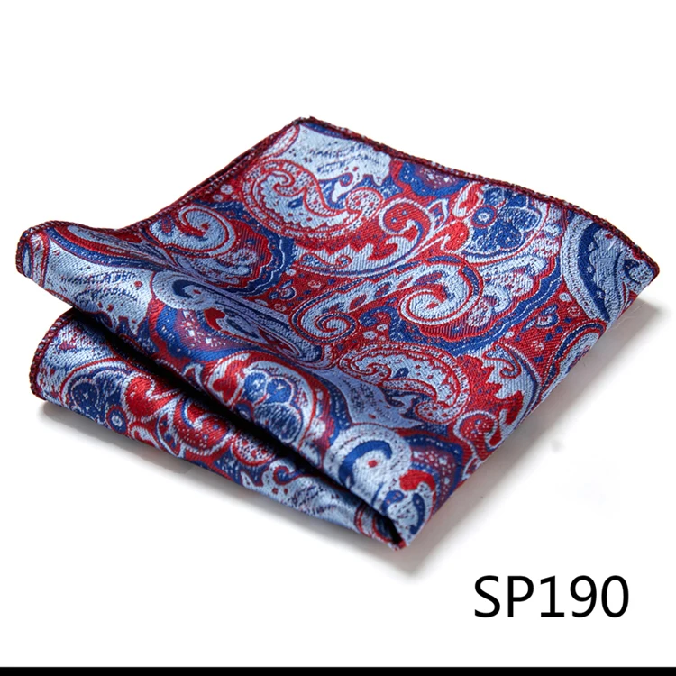 Newest style  Brand Factory Sale Top grade  Pocket Square Paisley Dropshipping Clothing accessories Memorial Day Fit Workplace