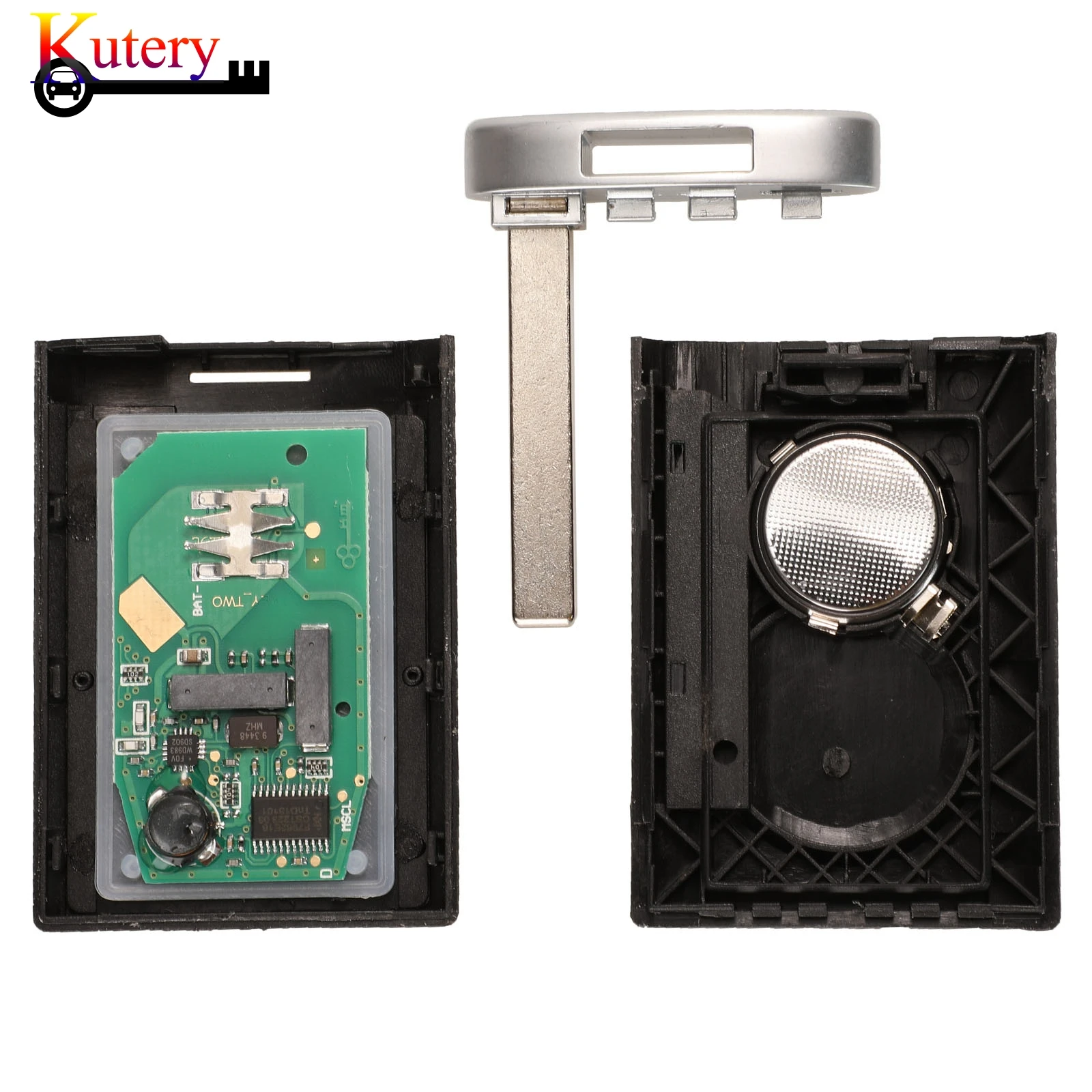 KUTERY REMOTE SMART CAR KEY FOR CADILLAC SRX CTS XTS DTS 2010-2014 5 BUTTONS 315MHZ/433MHZ NBG009768T KEYLESS-GO