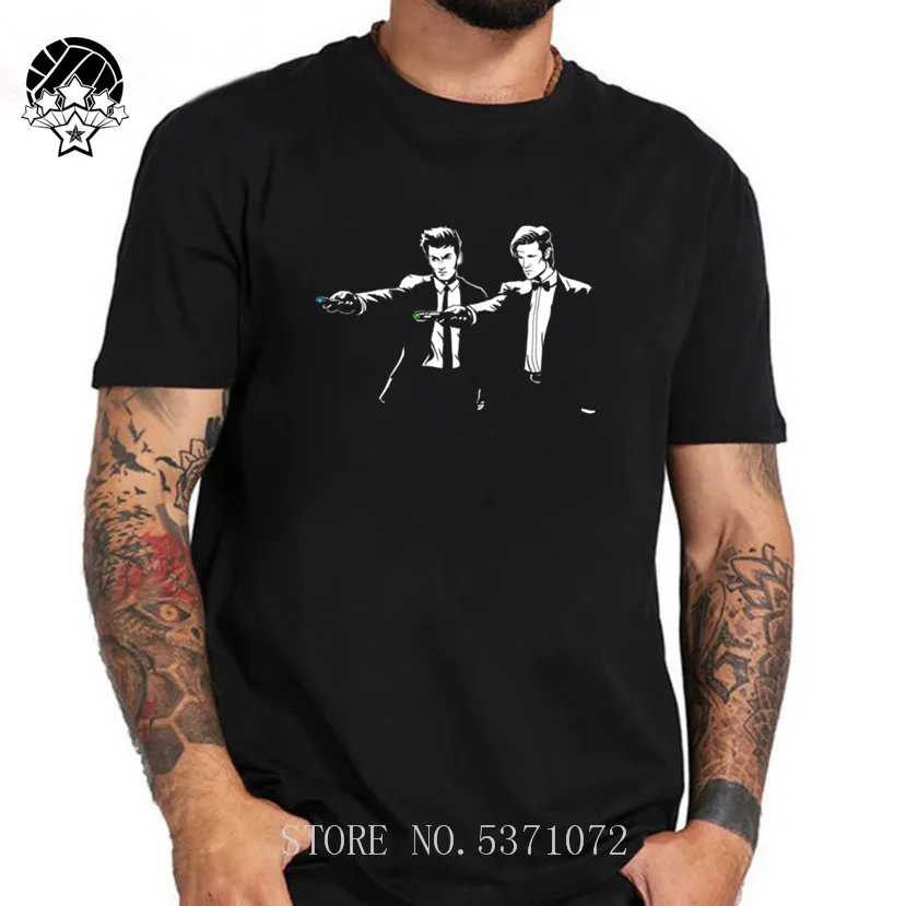 

Time fiction - Doctor Who T-Shirt Pulp Fiction, Dr Who Free Shipping short sleeve o-neck men Tee Shirt