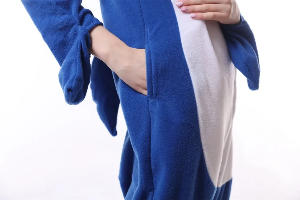 Новые комбинезоны для взрослых с животными голубыми акулами искусственными