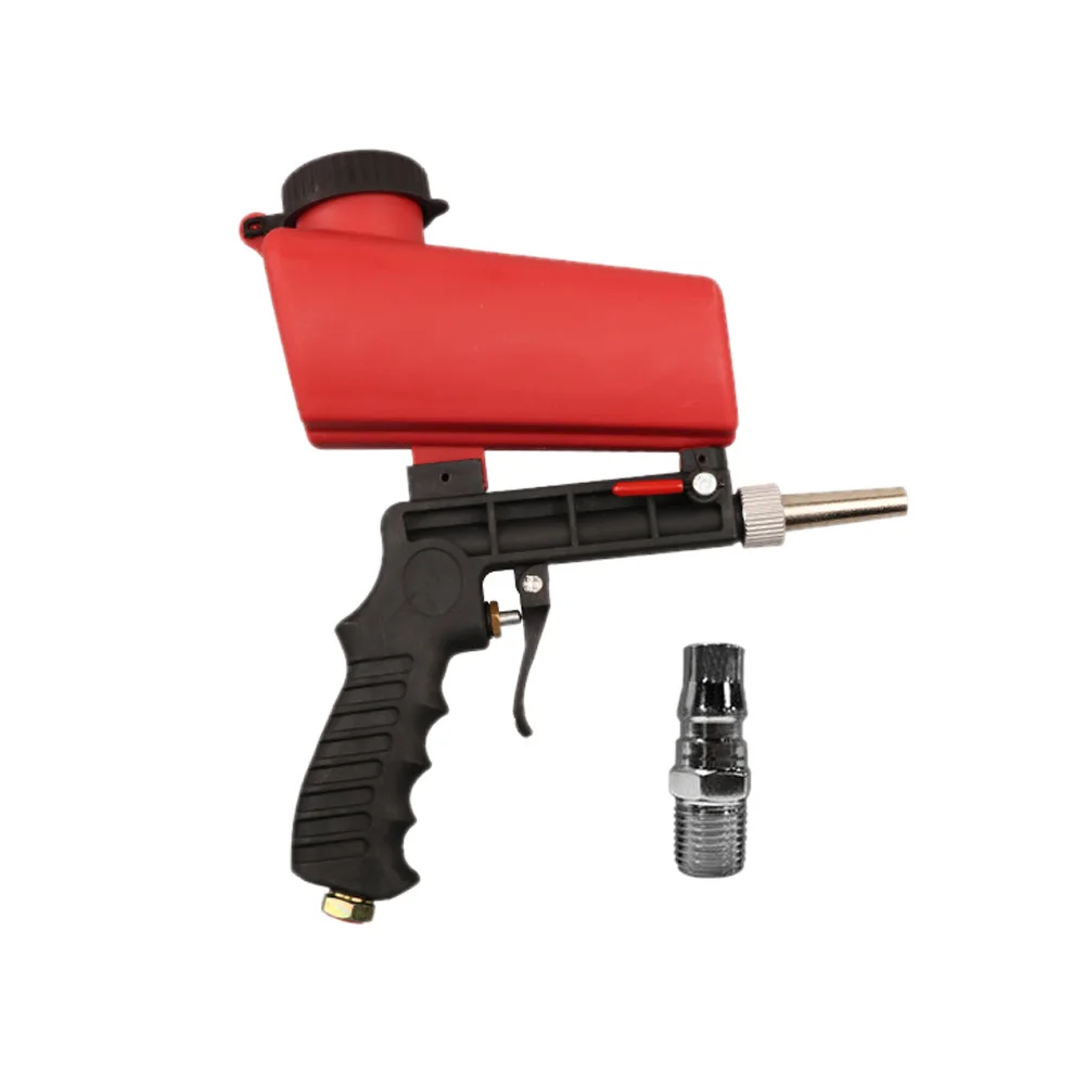 Portable 90psi Adjustable Sand Blasting Machine Gravity Sandblasting Gun Small Handheld Pneumatic Sandblasting Gun Set