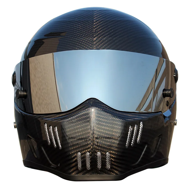 Мотоциклетный шлем из углеродного волокна с полным лицевым покрытием Casco Moto