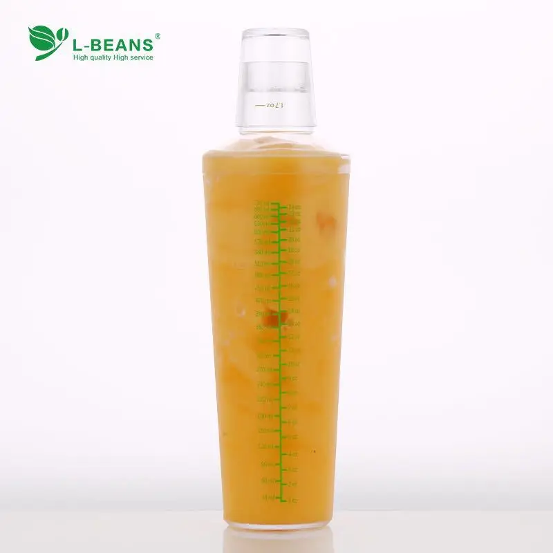 Shaker with Measuring Shaker Transparent Shaker New Style with Cover Wine Shaker nai cha hu Tune Pot PC Resin
