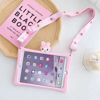 

Kids friendly Silicone Case for ipad 10.2 2019 A2200 A2198 A2197 Stand Tablet Case for Apple ipad 7 7th 10.2" strap