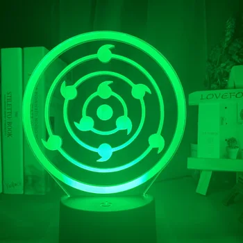 

Japanese Anime Naruto Rinnegan Sharingan Cool Kids Night Light Led Color Changing Touch Sensor Light Bedroom Table Lamp Gift