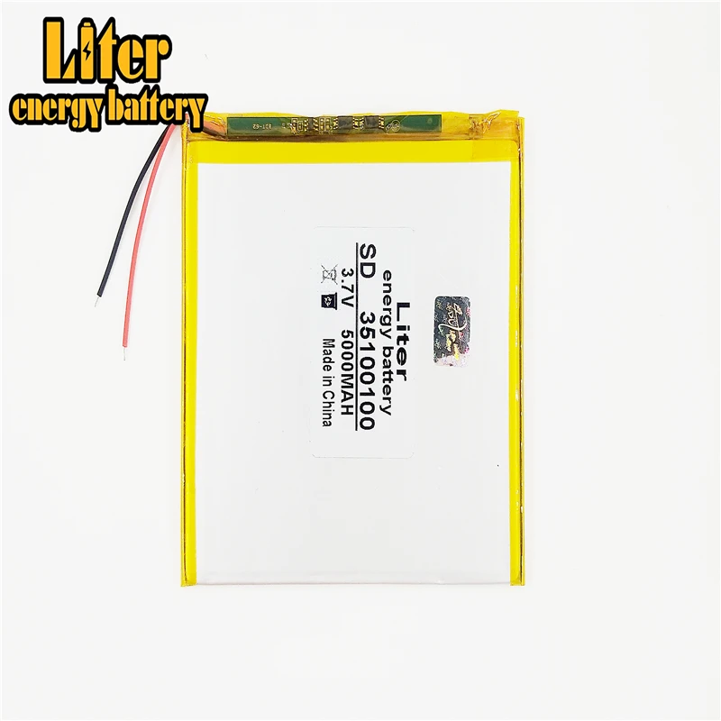3.7V,5000mAH,35100100 PLIB ( polymer lithium ion battery ) Li-ion battery for tablet pc,GPS,mp3,mp4,cell phone,speake
