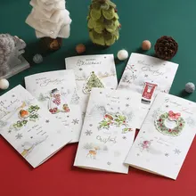 

2020 Merry Christmas Card Winter Holiday Greetings Gift Card Handmade Christmas Greeting Card n Envelope