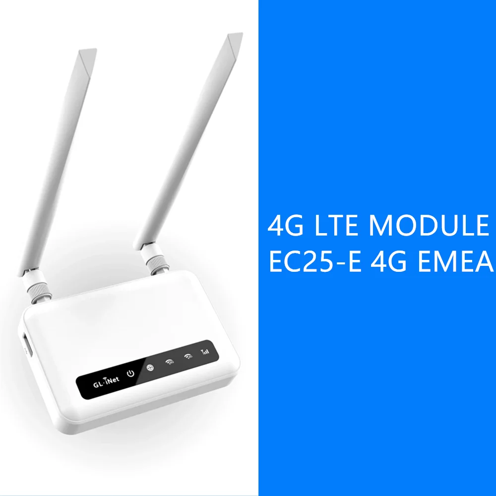 GL. iNet Spitz(GL-X750) 4G LTE OpenWrt маршрутизатор AC750 двухдиапазонный Wi-Fi IoT шлюз vpn-клиент и сервер встроенный слот MicroSD - Цвет: EC25-E