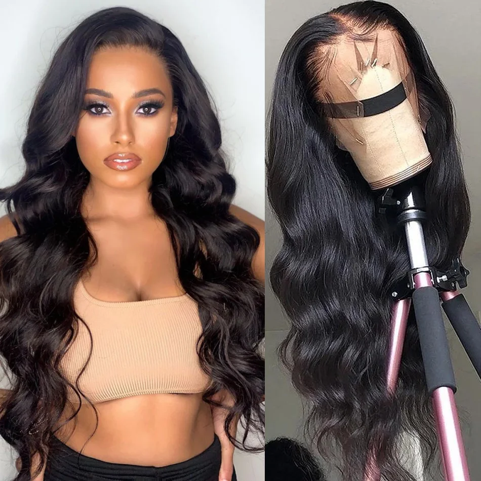 Alibele Body Wave 360 парик на сетке плотность 150 парики из человеческих волос Remy для