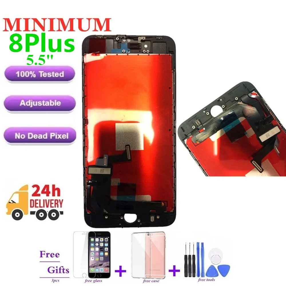 

AAA Grade 5.5" For iPhone 8 Plus 8Plus LCD Display With 3D Force Touch Screen Digitizer Assembly Replacement LCDs + Gifts