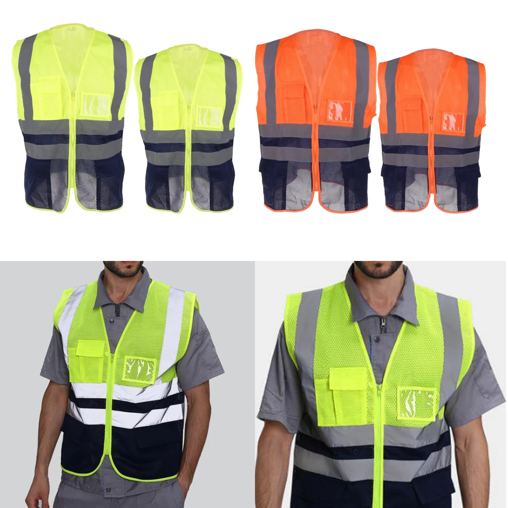 High Visibility Reflective Safety Vest Jogging Cycling Running