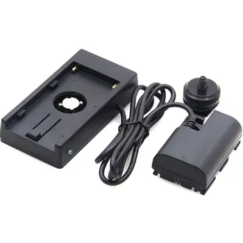 

Full Decoded LP-E6 Dummy Battery NP-F970 770 Mount Plate Adapter 7.4V for Canon EOS 5D 7D DSLR Camera