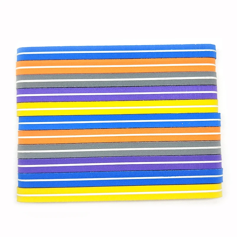 10pcs/lot Nail Art Buffer Sanding Sponge Files 100/180 Grits Double Side Nail Polishing Blocks Nail Art Tips Manicure Pedicure