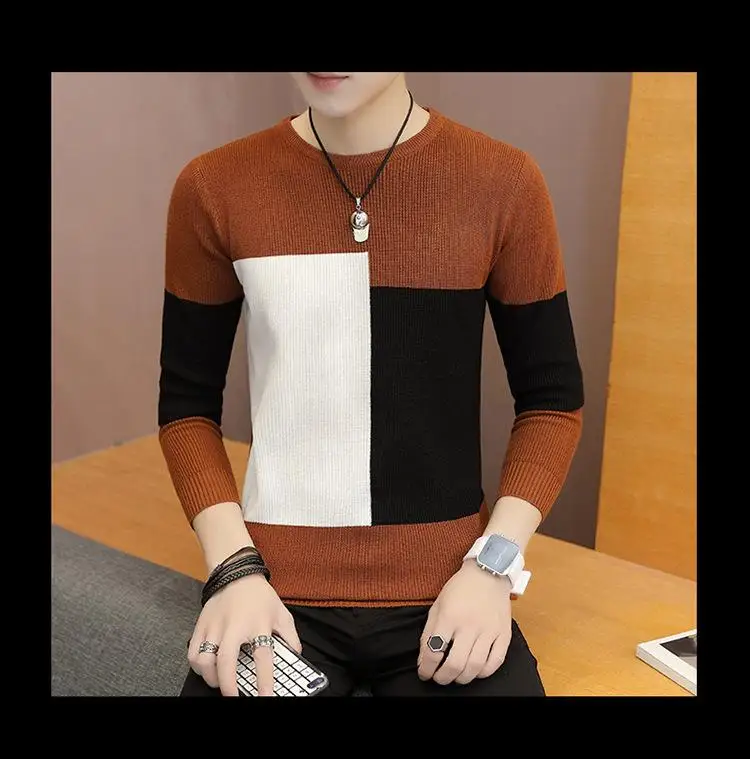 Winter New Arrivals Thick Warm Sweaters O-Neck Wool Sweater Men Brand Clothing Knitted Cashmere Pullover Men m-3xl