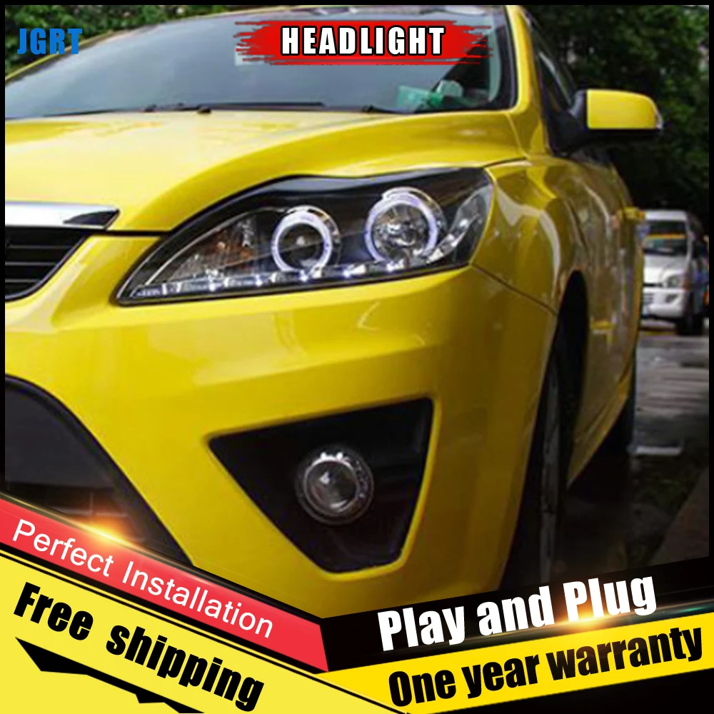 2 шт. светодиодный льные светодиодные фары для Ford Focus 2010-2013 | Автомобили и