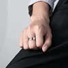 Heart Couple Rings For Lovers Stainless Steel Wedding Ring Set Women Love Jewelry Silver Color Valentine's Day Anniversary Gift 5