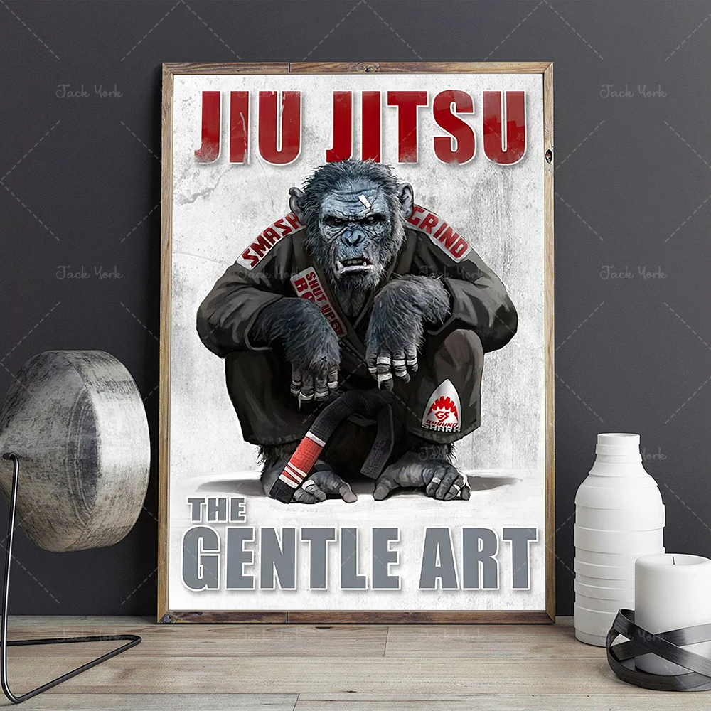 Плакат по техникам джиу-джитсу, плакат для боевых искусств, плакат для джиу- джитсу, плакат для игроков джиу-джитсу, настенное искусство джиу-джитсу, BJJ