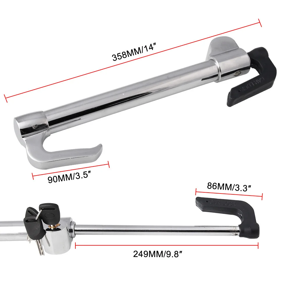 Other Parts & Accessories Practical Car Steering Wheel Lock Brake Pedal Clutch Lock Universal