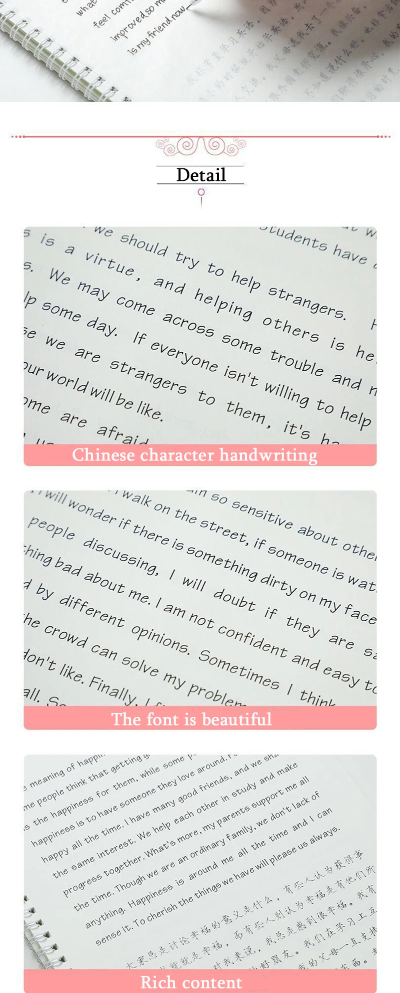 English Handwritten Copybook Cursive Writing English Calligraphy Copybook  For Adult Children Exercise Handwriting Practice Book - Drawing, Painting &  Calligraphy - AliExpress