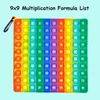 Montessori Big Size Push it 100 Bubbles Kids Toys Baby Math Arithmetic 9x9 Multiplication Table Teaching Aids Educational Toys 1