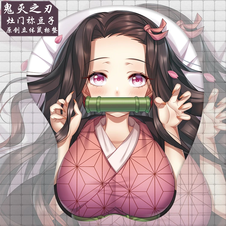 Demon Slayer Kamado Nezuko Figure 3d Anime Girl Soft Gel Gaming Mouse Pad Mousepad Wrist Rest 6077 Gifts Man Adult Toy Action Figures Aliexpress