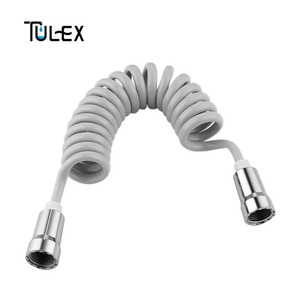 Tulex ПВХ шланг для биде серый Гибкий Душевой шланг 2 м телефонная линия шланг для туалета Биде опрыскиватель аксессуары для ванной комнаты