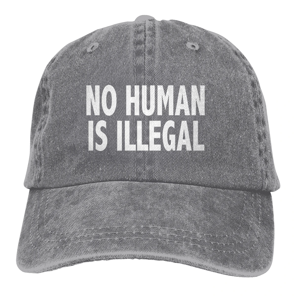 No Human-это неправильный Casquette, черный унисекс Мужские Женские джинсовые бейсболка с ремешком, регулируемая шапка для гольфа, папы