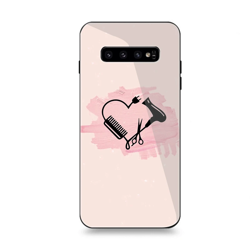 Чехол для телефона Стекло для samsung A70 A50 A30 A40 A20 A60 A10 S7 край S8 S9 S10 Plus Note 8 9 крышка парикмахер Ножницы - Цвет: G9