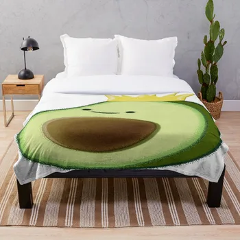 

Soft Blanket for Bed Sherpa Flannel Fleece Blanket Home Travel Sofa Soft Throw Blanket Avocado The King Of All Fruits