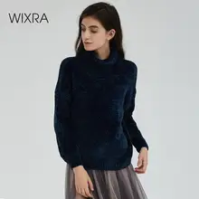 Wixra, водолазка, женский свитер, стильный, синель, Осень-зима, теплый женский джемпер, толстые свитера, вязаный пуловер, топ, для женщин