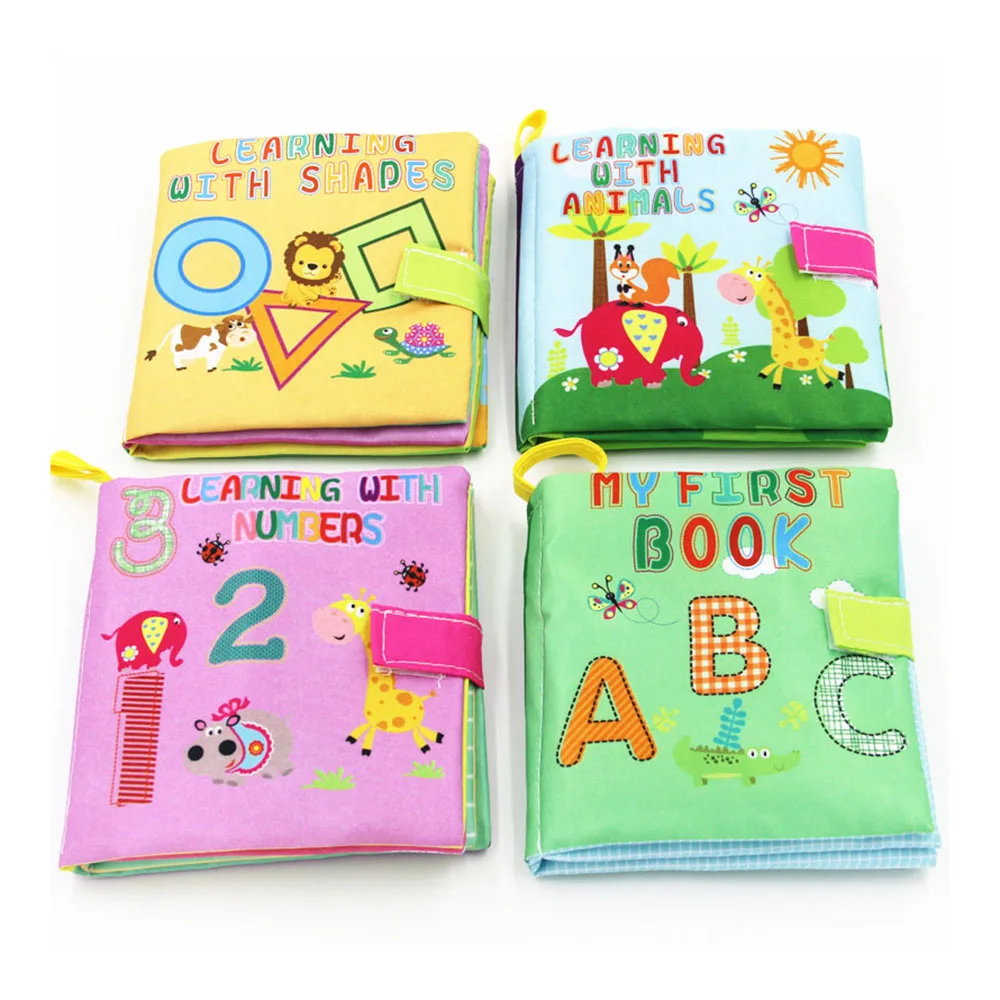 

Baby Cloth Book Infant Early Cognitive Development Learn Educational Sound Books Washable Soft Learning resources Toys Kids Book