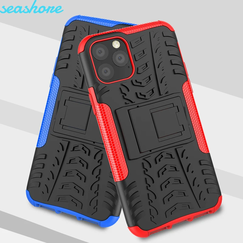 

Case For iPhone 11 2019 Case Cover Silicone Soft TPU + PC Heavy Duty Armor Back Mobile Phone For iPhone 11 Pro Max Case