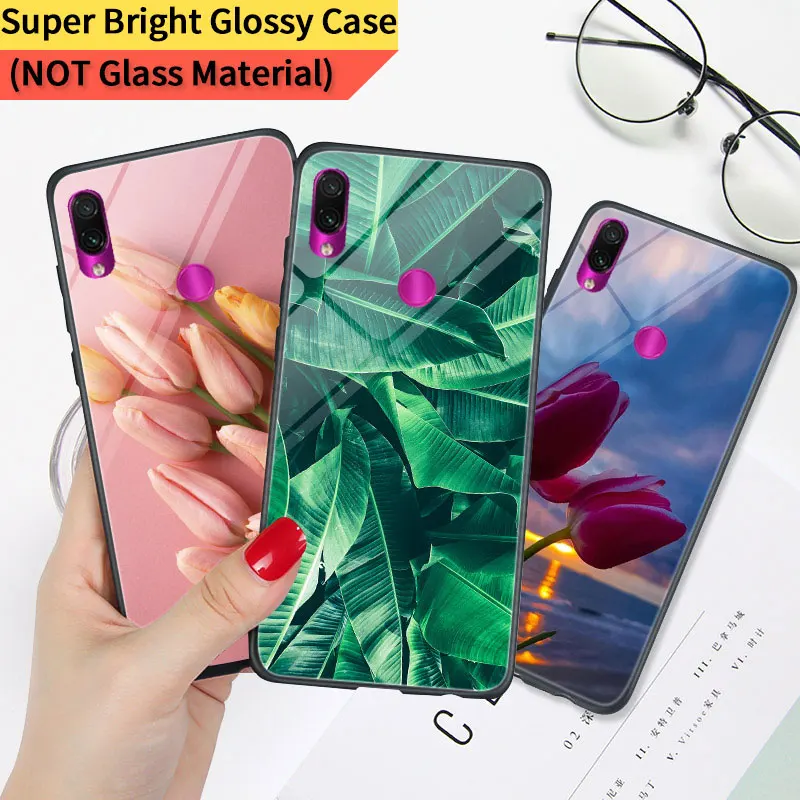 

Glossy Flowers Phone Case FOR Xiaomi Redmi Note 8T 8 PRO 8 T 7 6 5A Prime 5 Plus 6A 7A 8A A3 A2 Mi 9T K20 8 SE Mi 9 Cover Capa