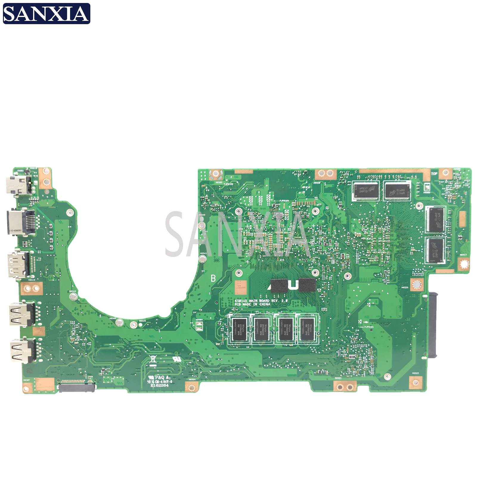  KEFU K501UX Laptop motherboard for ASUS K501UX K501UB original mainboard DDR3 4G-RAM I7-6500U GTX95