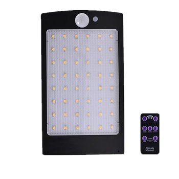 

Solar Motion Lights Outdoor 48 Led Light with Remote Control Waterproof Street Lamp Wall Lamp