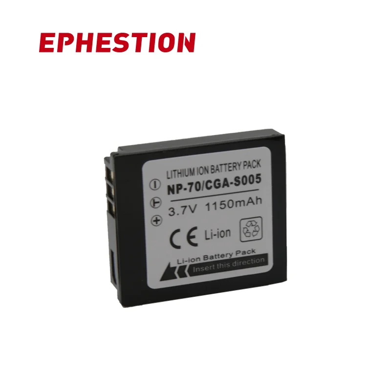 

EPHESTION CGA-S005 S005 BCC12 CGA-S005E DMW-BCC12 Battery for Panasonic Lumix DMC-FX180 DMC-LX1 DMC-LX2 LX3 FS1 FS2 FX01